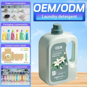 Private Label 6.5kg Lavender Fragrance Eco Friendly Disposable Liquid Laundry Detergent Gentle for Apparel Cleaning