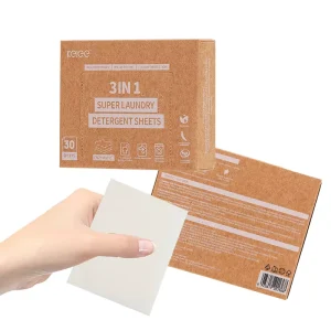 Private Label Laundry Detergent Sheet Eco Friendly Biodegradable Skin Friendly Laundry Detergent Sheets