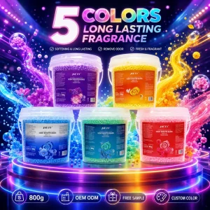 Private Label Scent Booster Beads Laundry 800g Perfume Aroma Beads Long Lasting Softening Fabric Care OEM Factory Free Sample EU