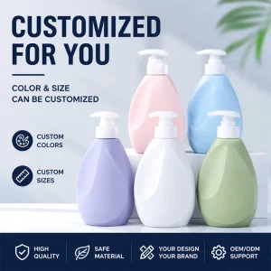 Professional 500ml HDPE Plastic Pump Packaging for Liquid Laundry Detergent