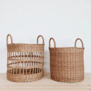 Rattan Laundry Basket Dirty Clothes Hamper for Storage Convenient Bag for Dirty Clothes