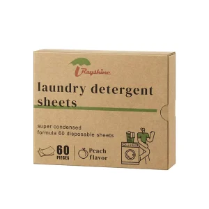 Rayshine Laundry Detergent Sheets Cloth Cleaning Sheets Lavender Scent 11*14cm 60 Sheets Box Ready To Ship