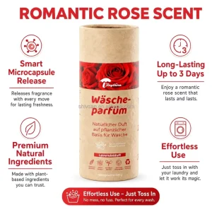 Rayshine Strong Rose Fragrance Eco Friendly Scent Booster Pink Beads Deodorant Beads for Clothes Detergent 200g