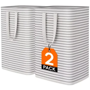 Rect Stripe Clothes Collapsible Toy Storage Boxes Foldable Dirty Laundry Basket Laundry Bag for Clothes Laundry Hamper