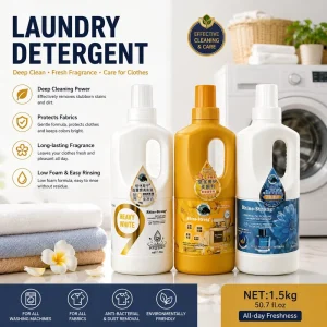 Royal Series Eco-Friendly Antibacterial Disposable Fabric Softener Detergent with Vanilla Fragrance for Apparel
