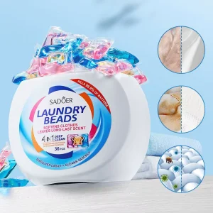 SADOER Dazzle Color Laundry Gel Beads Scent Beads Laundry Deep Cleaning Oil Stain Aroma Lavender Fragrance Detergent