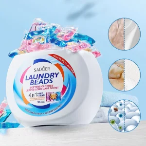 SADOER Dazzle Color Laundry Gel Beads Scent Beads Laundry Deep Cleaning Oil Stain Aroma Lavender Fragrance Detergent