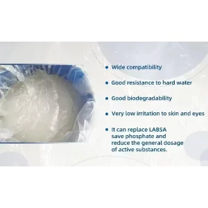 SLES 70% Linear Alkylbenzene Sulphonic Acid (AES) Industrial Grade Refined White Cosmetic Detergent Raw Materials