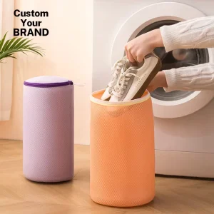 Shoe Laundry Bag Polyester Mesh Drawstring Machine Wash Protection Anti Deformation Sneakers Storage Travel Schuhwaschbeutel