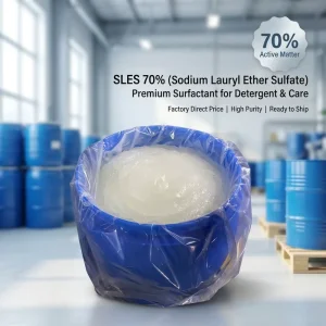 Sodium Lauryl Ether Sulfate SLES 70% Surfactant Auxiliary Agent for Detergent in 170kgs Drums