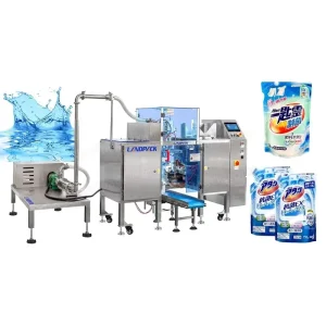 Soup Laundry Detergent Apparel Chemical PLC Automatic Single Station Pouch Filling and Sealing Packaging Machine