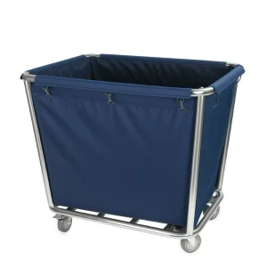 Stainless Steel Canvas Cleaning Trolley 4 Swivel Casters for Hotel Laundry Linen