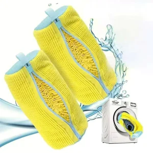 Tear Resistant Shoe Laundry Bag for Washing Machine Reusable Travel Shoe Cleaning Bag with Zipper Closure