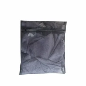 Vintage Collapsible Black Polyester Mesh 25x30cm Multi purpose Home Use Lingerie & Bra Washing Bag for Baskets Storage