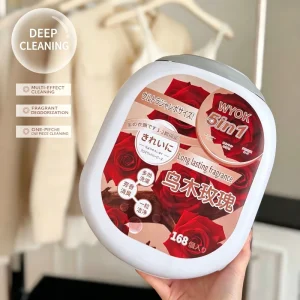 WYOK Five in One Paris Fragrance Concentrated Laundry Gel Beads 168 pieces for stain removal long lasting fragrance retention