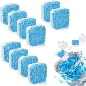 Washing Machine Cleaner Tablets 12 Pack Deep Cleaning for HE Front Loader and Top Load Washer Clean Drum and Laundry Tub Seal