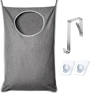 XL Hanging Laundry Hamper Extra Large Tear resistance Door Hamper for Dirty Clothes Save Bathroom Space Hanging Laundry Bag